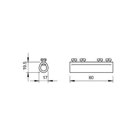 Соединитель продольный Rd8-10 237 N CU OBO 5328284