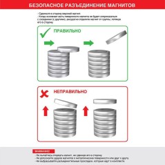 Магнит неодимовый диск 10х5мм сцепление 2.5 кг (блист.5шт) Rexant 72-3114