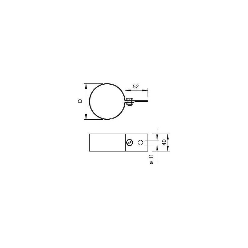 Скоба для труб d120мм 301 DIN-120 OBO 5350123