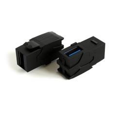 Вставка KJ1-USB-VA3-BK формата Keystone Jack с прох. адапт. USB 3.0 (Type A) 90 градусов ROHS черн.