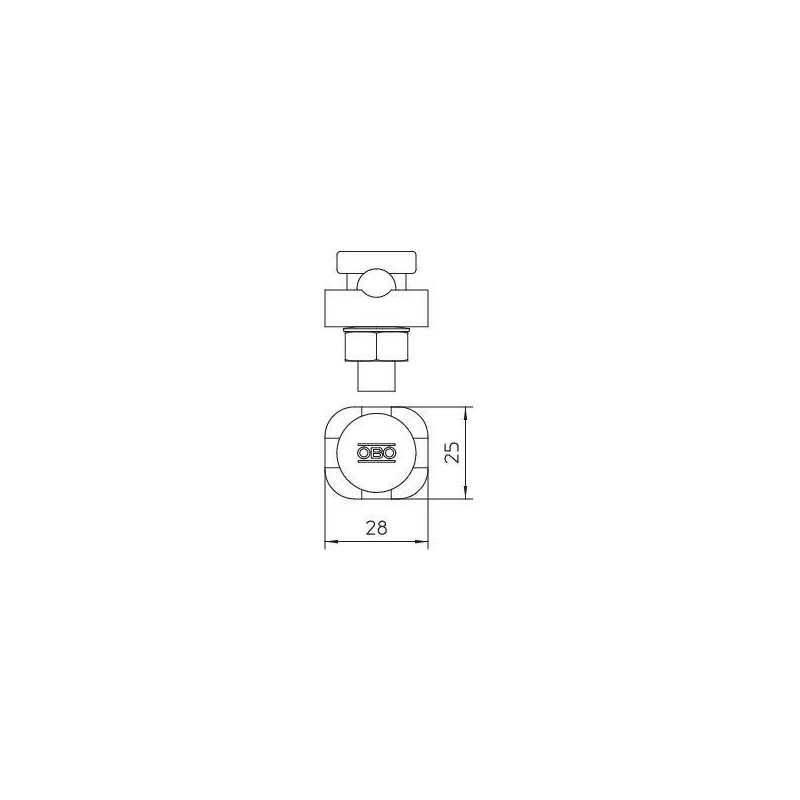 Клемма крепежная для проволоки 5001 ZN-CU OBO 5304113