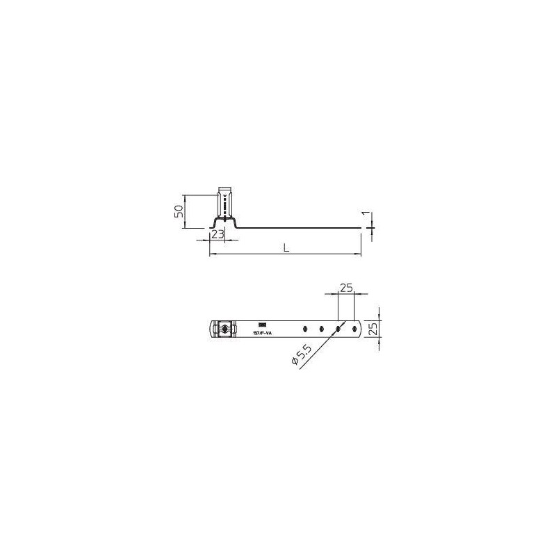 Держатель проволоки для черепичной кровли 157 F-VA 230 35 OBO 5215555