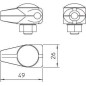 Соединитель T-образ. Rd8 гальванич. оцинк. 244 OBO 5311039