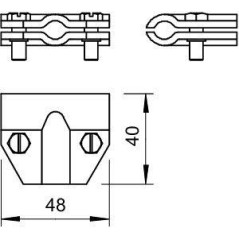 Соединитель проволоки Т-образ. 245 8-10 CU OBO 5311152