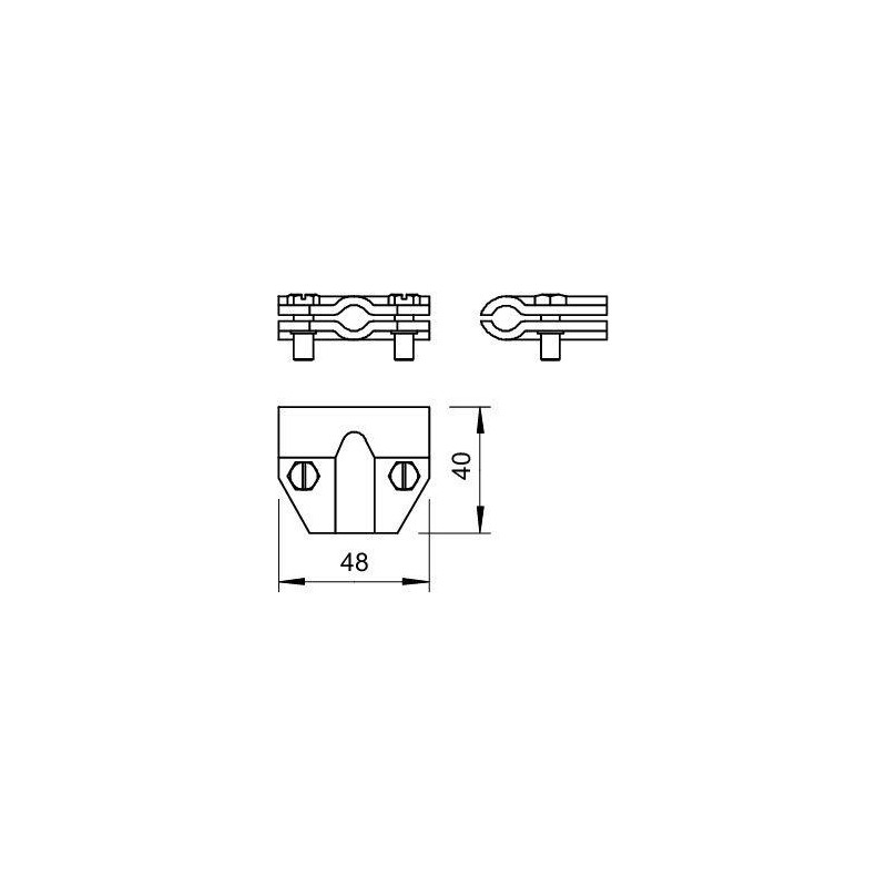 Соединитель проволоки Т-образ. 245 8-10 CU OBO 5311152