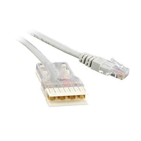 Патч-корд кат.5E 110-RJ45 4 пары PC-110-RJ45-4P-C5e-2M-LSZH-GY LSZH 2м сер. Hyperline 229904