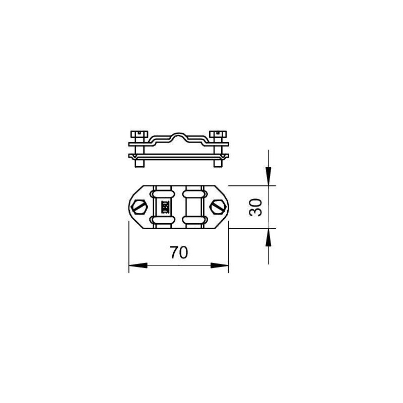 Вставка разделительная Rd8-10 /FL 30х40 233 A VA OBO 5336457