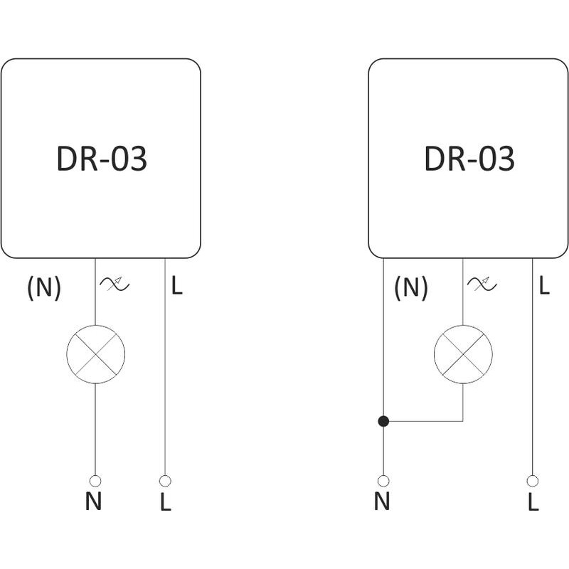 Датчик движения инфракрасный DR-03 5А IP20 1NO 230В AC макс. дальность 9м 45х160град. монтаж в подро