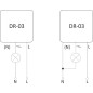 Датчик движения инфракрасный DR-03 5А IP20 1NO 230В AC макс. дальность 9м 45х160град. монтаж в подро