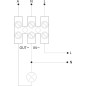 Датчик движения инфракрасный DR-09 5А IP20 1NO 230В AC макс. дальность 20м 360х180град. монтаж на пл