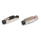 Разъем PLUF-8P8C-S-C6A-SH RJ45 (8P8C) под витую пару полевая заделка кат.6a экран. для ож кабеля (об