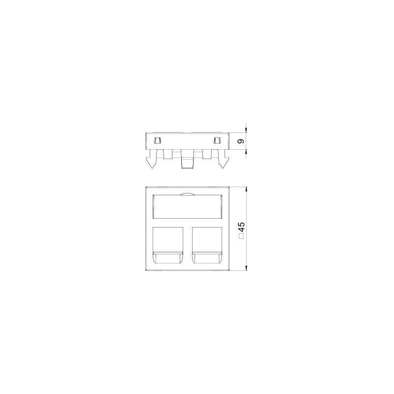 Корпус компьютерной розетки 55 DTG-2C RW1 OBO 6119214