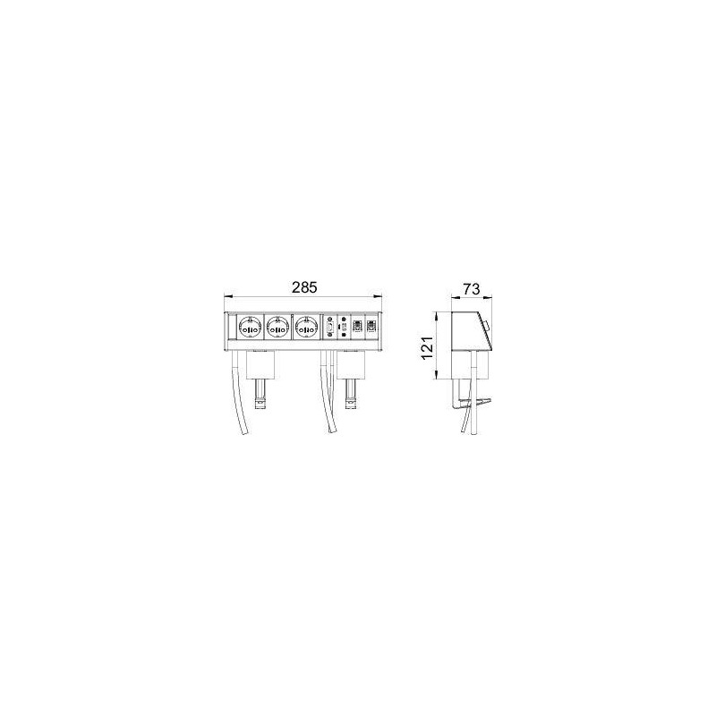 Бокс настольный укомплектованный DB DB-MH1B3 D3S2K OBO 6116961