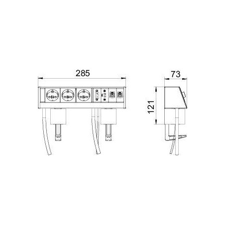 Бокс настольный укомплектованный DB DB-MH1B3 D3S2K OBO 6116961