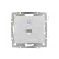 Розетка компьютерная СП Rain RJ45 16А IP20 механизм бел. LEZARD 703-0288-139