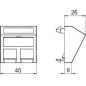 Корпус компьютерной розетки DTS-2C RW1 OBO 6119250