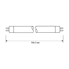 Лампа люминесцентная FT4-20W/54 20Вт T4 6500К G5 Camelion 3373