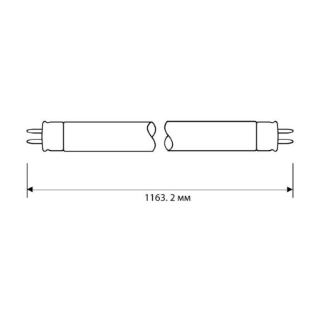 Лампа люминесцентная FT5-28W/54 28Вт T5 6500К G5 Camelion 3335