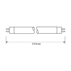 Лампа люминесцентная FT4-12W/54 12Вт T4 6500К G5 Camelion 3371