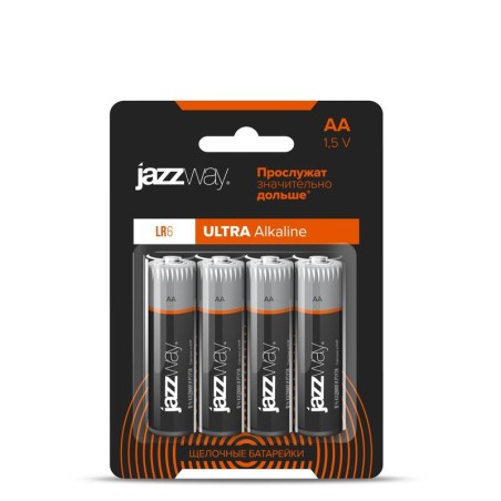 Элемент питания алкалиновый AA/LR6 1.5В Ultra Alkaline BL-4 (блист.4шт) JazzWay 5010772