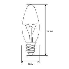 Лампа накаливания MIC B CL 40Вт E27 Camelion 8975