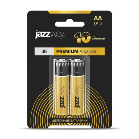 Элемент питания алкалиновый AA/LR6 1.5В Premium Alkaline BL-2 (блист.2шт) JazzWay 5026896