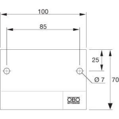 Табличка маркировочная 100х70мм KS-S OBO 7205425