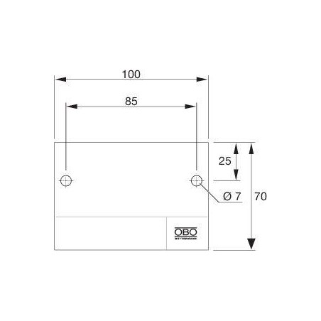 Табличка маркировочная 100х70мм KS-S OBO 7205425