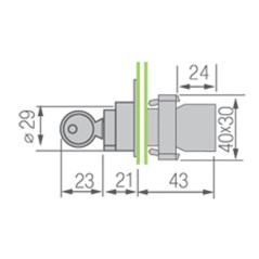 Переключатель BD32 3P с замком NO Rexant 36-5553