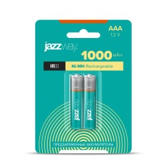 Аккумулятор AAA/HR03 1.2В Ni-MH 1000мА.ч предзаряжен. BL-2 (блист.2шт) JazzWay 5007932