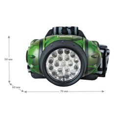 Фонарь налобный LED 5313-19F 4ML 19LED 4 режима 3хLR03 (в компл.) камуфляж Camelion 7538