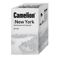 Светильник KD-428 С59 настол. New York 1х E27 40Вт 230В старин. медь Camelion 13048