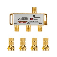 Делитель ТВ "краб" x3+4шт.F "BOX" 5-1000 МГц "GOLD" Rexant 05-6102-1