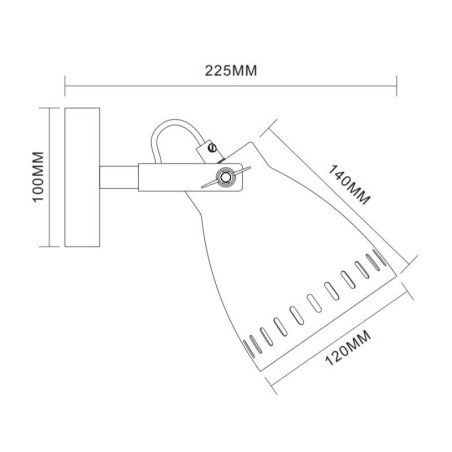 Светильник WML-428-1 С01 настен. New York 1х E27 40Вт 230В бел. Camelion 13059