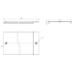 Крышка для лотка осн.50 L3000 сталь 0.6мм оцинк. EKF k5010