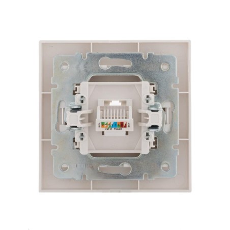 Розетка компьютерная 1-м СП Rain RJ45 бел. LEZARD 703-0202-139