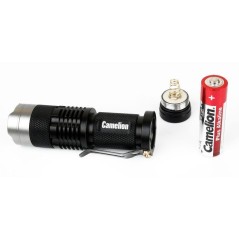 Фонарь LED5135 (LED XPE ZOOM 3 реж 1хLR6 алюм. блистер черн.) Camelion 12915