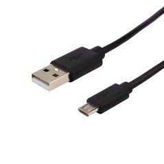 Кабель USB (micro USB) длиный штекер 1М черн. REXANT 18-4268