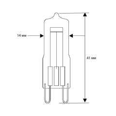 Лампа галогенная G9 40Вт G9 3500К 240В COOL Camelion 11467