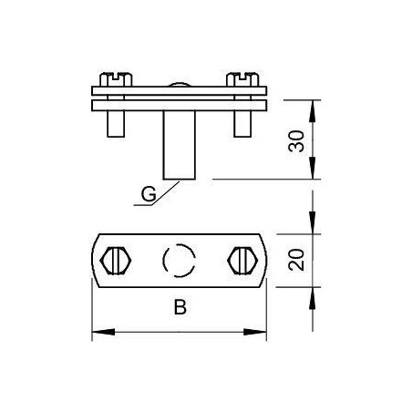 Держатель проволоки ковк. чугун с перемыч. 168 FL40-M8 OBO 5229553