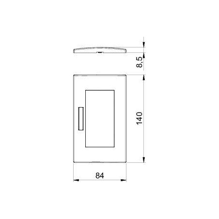 Рамка 2-м Modul45 84х140мм горизонт. с полем для маркировки AR45-BF2 RW бел. OBO 6119352