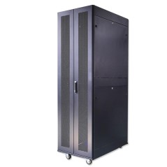 Шкаф серверный телекоммуникационный напольный ND-SC-42U80/120-BK 19дюйм для распред. и серверн. оборудования 42U 800х1200мм пере