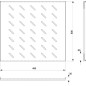 Полка 19дюйм SH-J018-FC-800m Г-600мм перфор. для напольных шкафов Г-800мм Cabeus 7166c