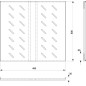 Полка перфорированная SH-J018-FC-800m-100KG-BK 19дюйм Г-600мм для напольн. шкафов с Г-800мм усил. до 100кг черн. RAL 9004 Cabeus