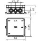 Коробка распределительная 85х85х40мм IP55 A11 12 кабельн. вводов свет. сер. OBO 2000342