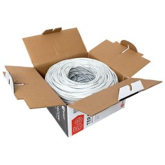 Кабель витая пара F/UTP кат.5E 4 пары 24 AWG solid PVC сер. TERACOM PRO EKF TRP-5EFTP-04PVC-GY-IN3