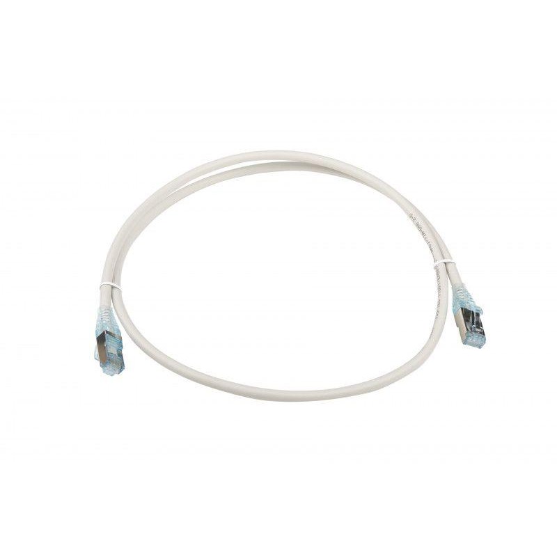 Патч-корд PC-LPM-STP-RJ45-RJ45-C6-1M-LSZH-GY F/UTP экран. кат.6 LSZH 1м сер. Hyperline 42373