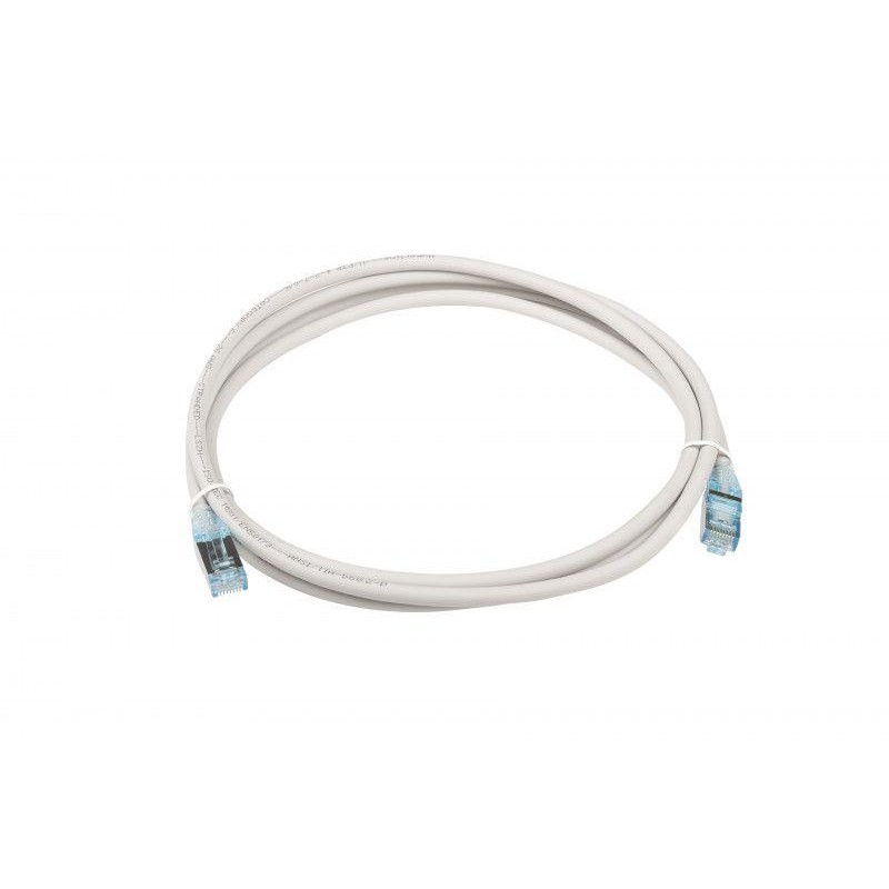 Патч-корд PC-LPM-STP-RJ45-RJ45-C6-2M-LSZH-GY F/UTP экран. кат.6 LSZH 2м сер. Hyperline 42375