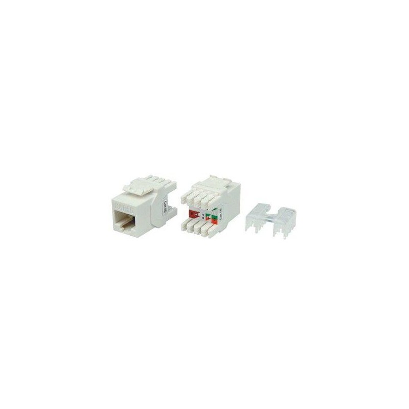 Вставка Keystone Jack RJ45 (8P8C) кат.5E KJ8-8P8C-C5e-180-WH тип 180град. бел. Hyperline 426192