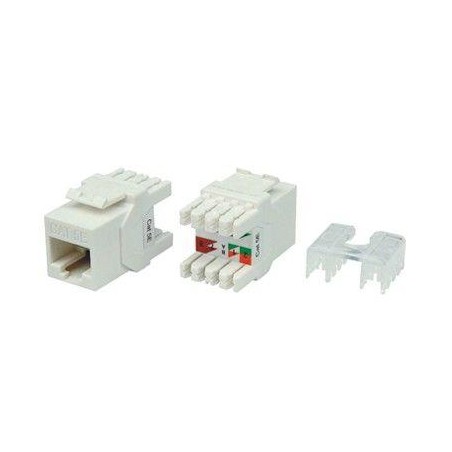 Вставка Keystone Jack RJ45 (8P8C) кат.5E KJ8-8P8C-C5e-180-WH тип 180град. бел. Hyperline 426192